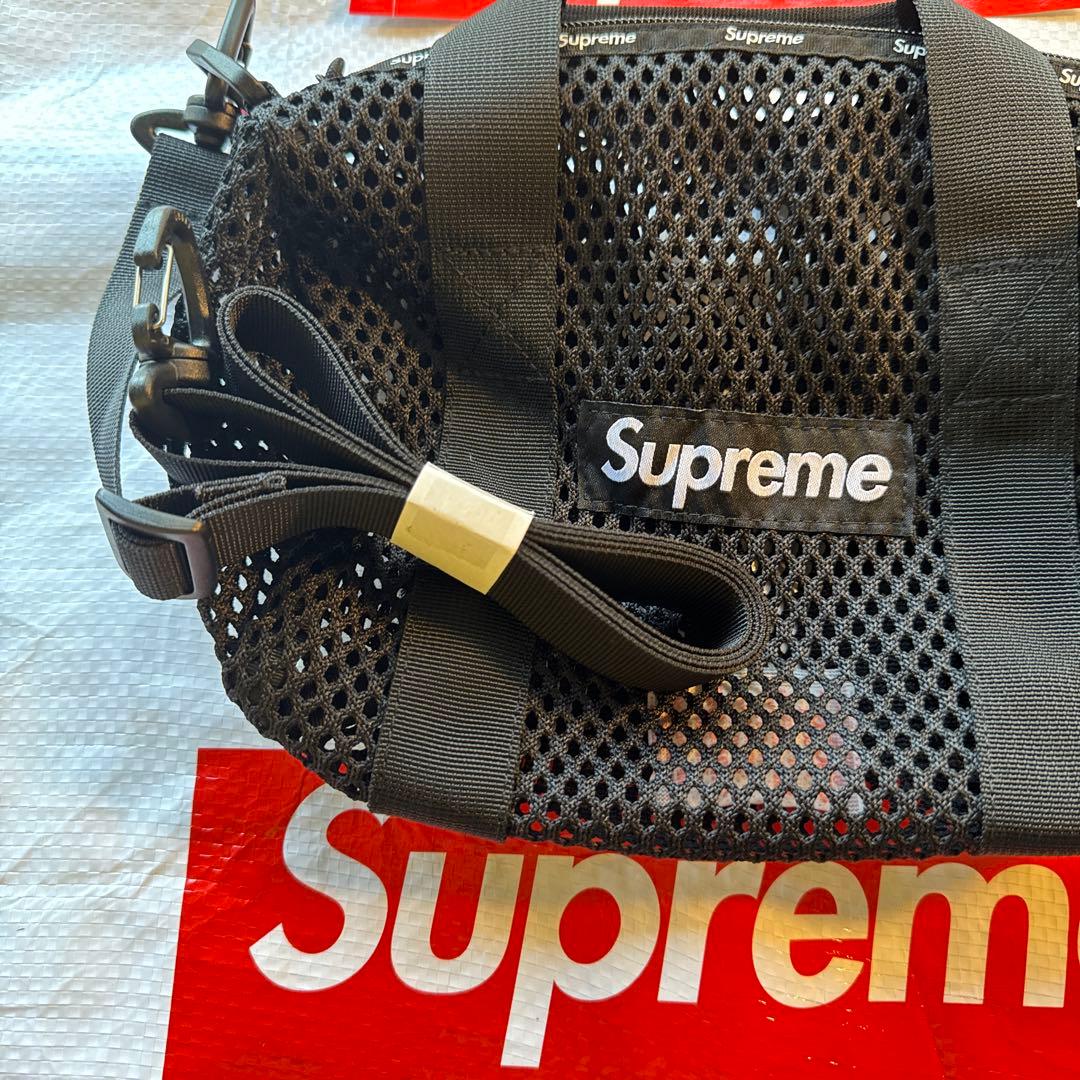 バスケ用バッグ Supreme Mesh Mini Duffle Bag \"black\"