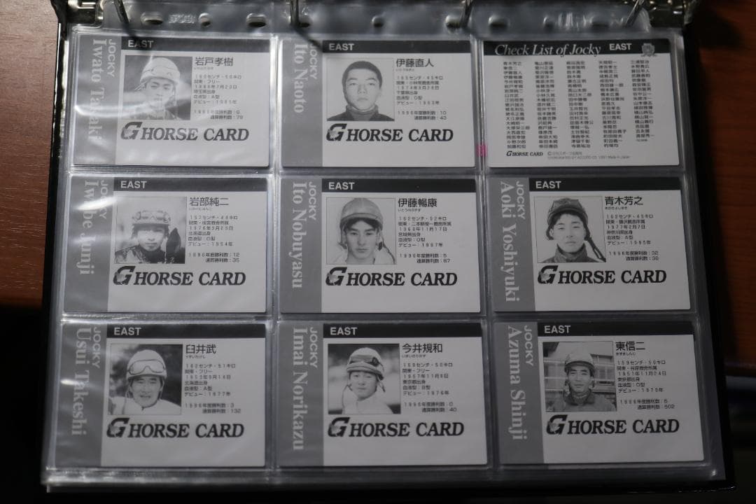 専用　 確認用　Gホースカード97春　騎手カード　競馬カード 競馬トレーディングカード「Gホースカード '97春 '97秋 '98春」（日刊