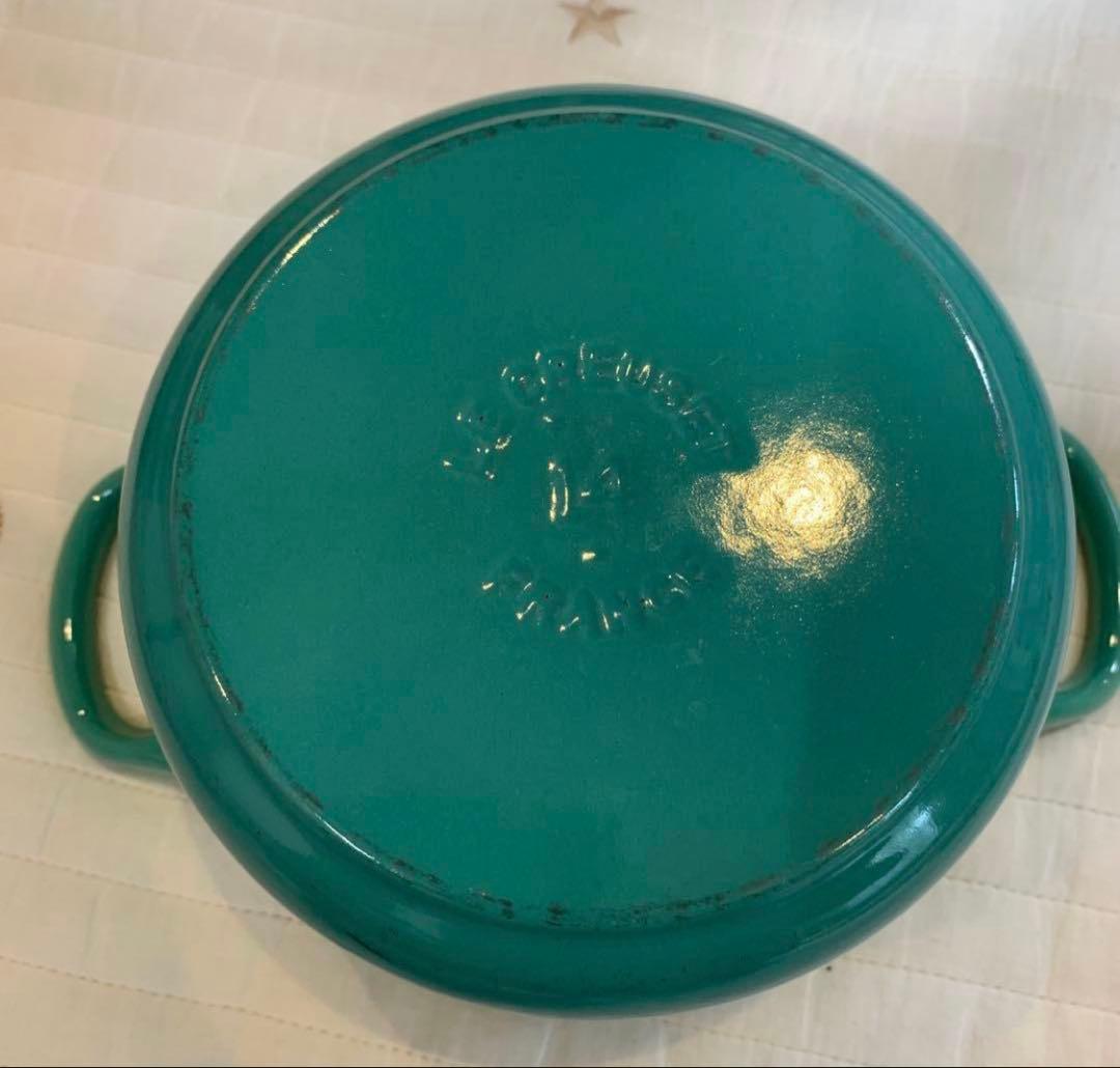 ル・クルーゼ ココットロンド 14cm クールミント 離乳食 小鍋 インテリア