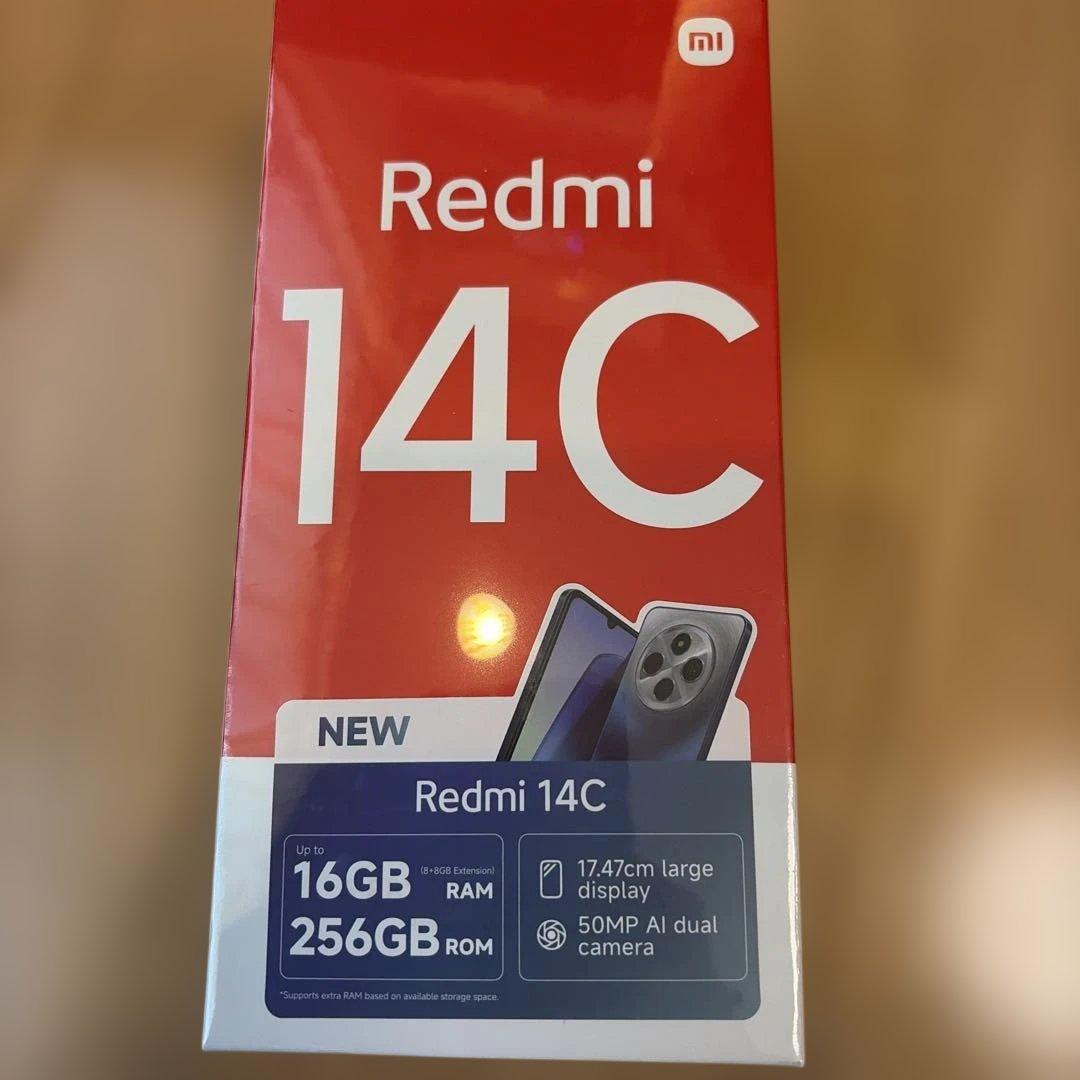 未使用　Xiaomi Redmi 14C 256GB本体と充電器 Amazon | シャオミ(Xiaomi) SIMフリー スマートフォン Redmi 14C 8GB+