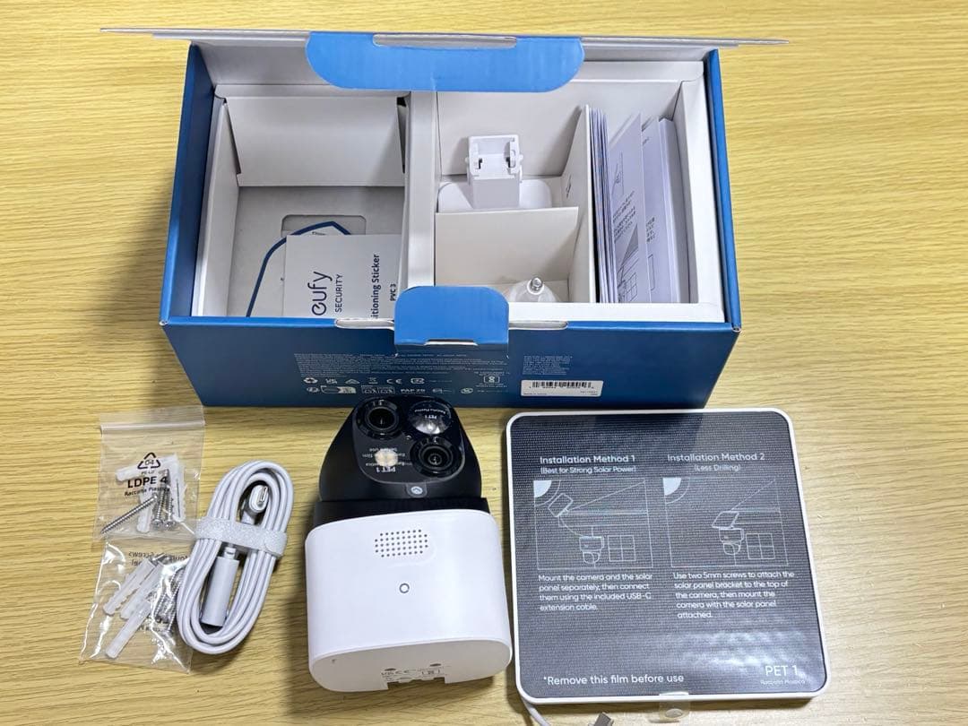 Anker eufy Security SoloCam S340 防犯カメラ Eufy SoloCam S340 ソーラーパネル付きセキュリティカメラ T8170521