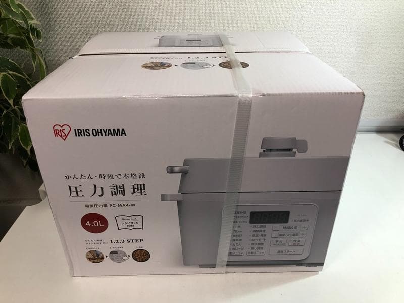 新品未開封品☆アイリスオーヤマ　PC-MA4-W　電気圧力鍋4.0L PC-MA4-W 電気圧力鍋 4.0L アイリスオーヤマ ホワイト色 PC-MA4-W