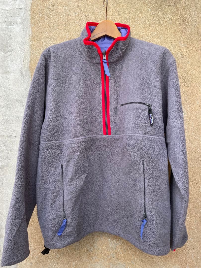 90’s パタゴニア リバーシブルグリセード ハーフZIP 90s USA製 patagoniaパタゴニア グリセード リバーシブル ナイロン