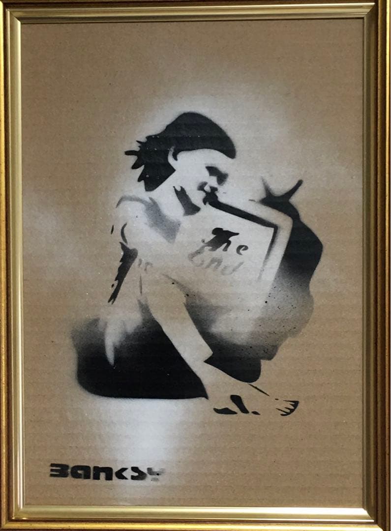 世界的に超希少/本物/バンクシー Banksy/ディズマランド販売/油彩画