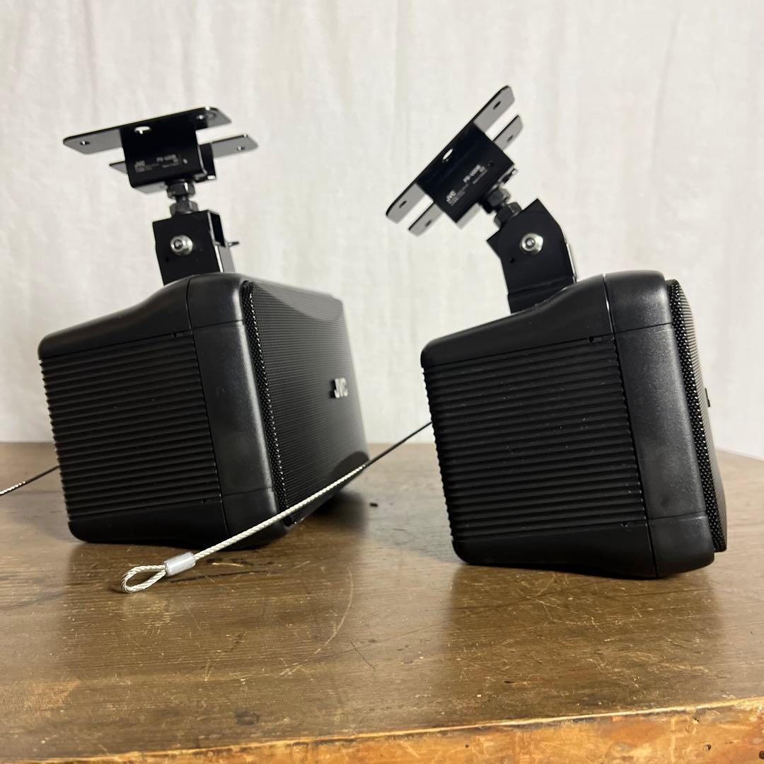 JVC◾️PS-S10B コンパクトスピーカー 左右ペア ブラケット付き
