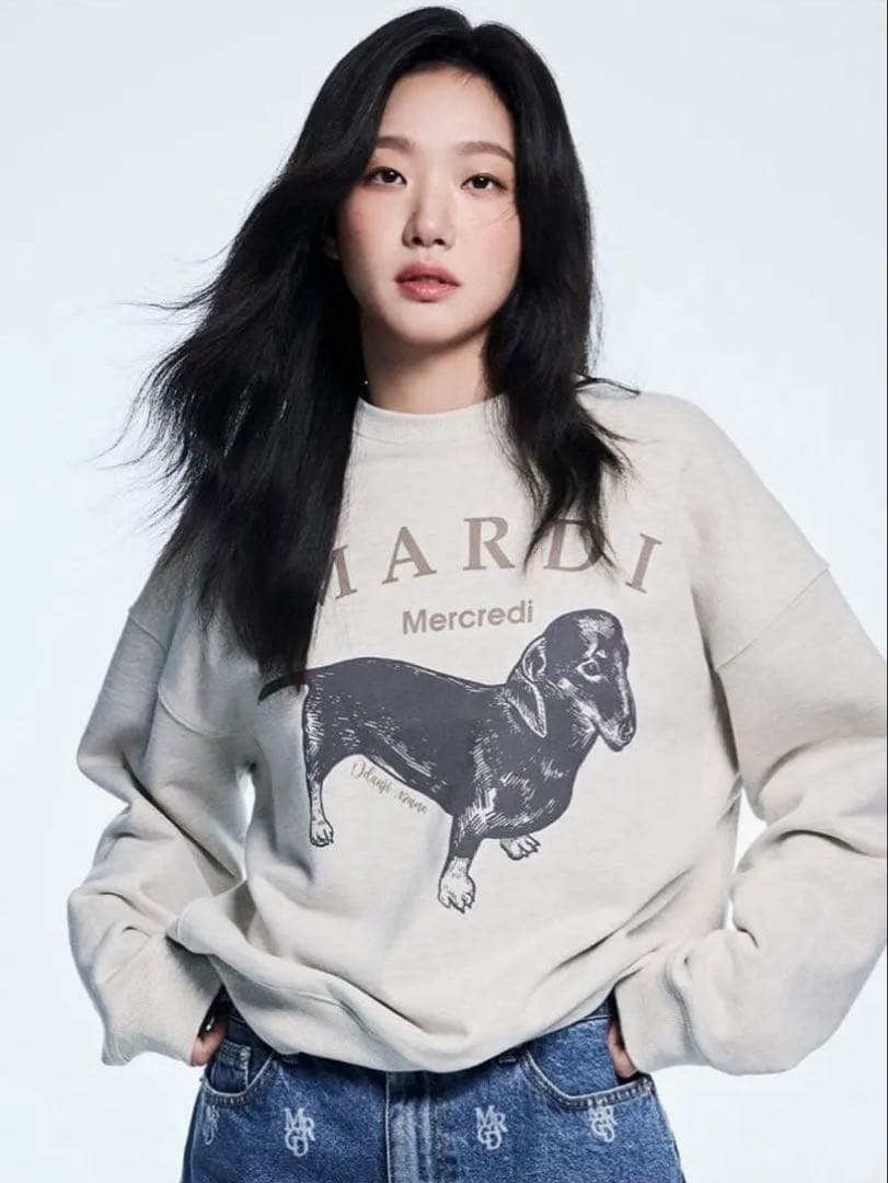 Mardi Mercredi SWEATSHIRT スエット　犬DDANJI Amazon.co.jp: [mardi mercredi] マルディメクルディ スウェット