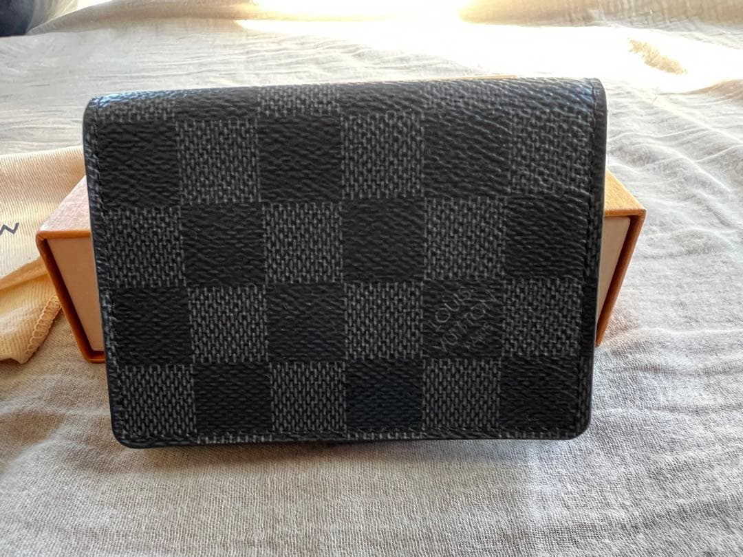 ルイヴィトン ダミエグラフィット名刺入れ 美品M63338 ルイヴィトン カードケース LOUIS VUITTON N63338 ダミエグラフィット