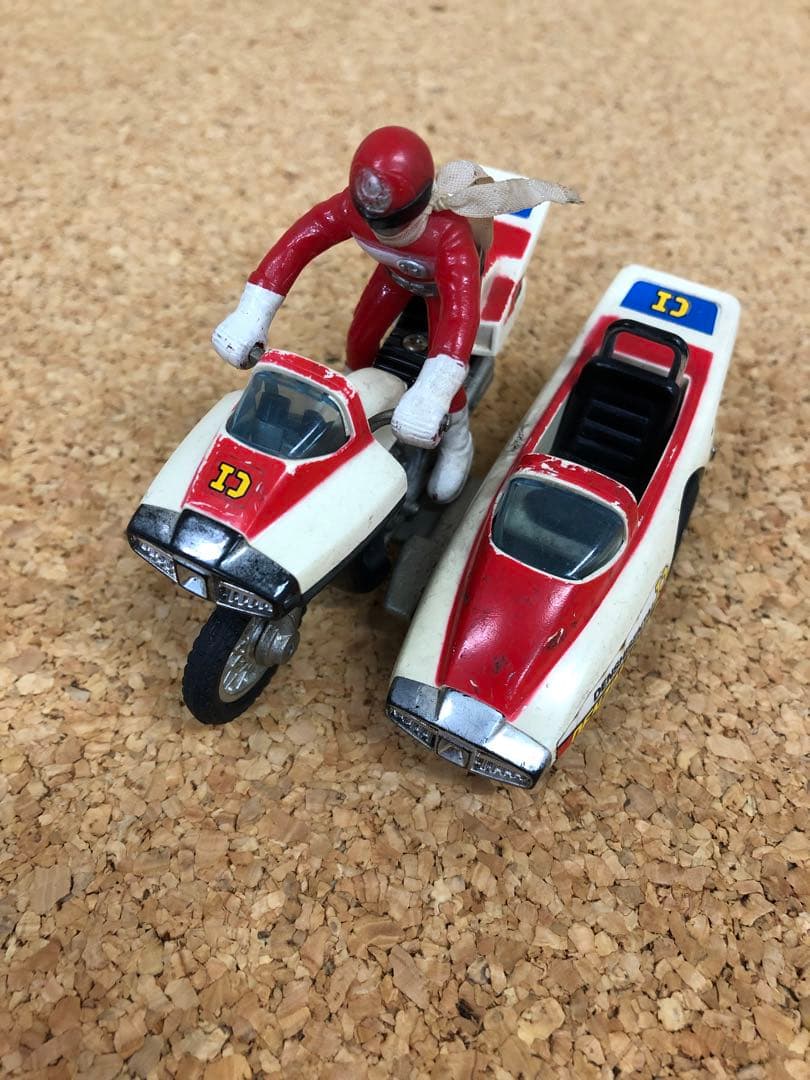 昭和レトロ　レア　電磁戦隊デンジマン　デンジマシーン　ポピニカ　超合金　ポピー ポピー 電子戦隊デンジマン デンジマシーンバイク 超合金 当時物