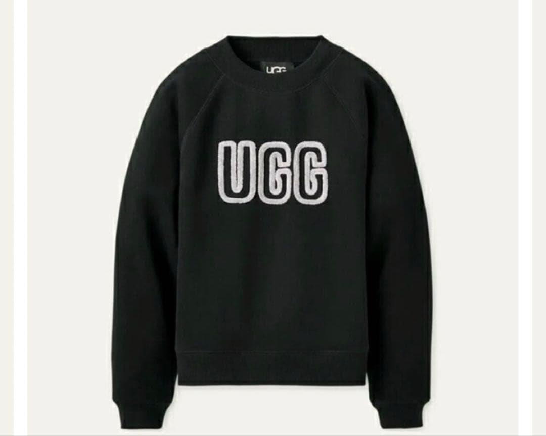 【最終値下げ】新作✨️ 美品　UGG ロゴ　スウェット　ブラック　トレーナー 楽天市場】UGG スウェット アグ レディース マデリン ファジー