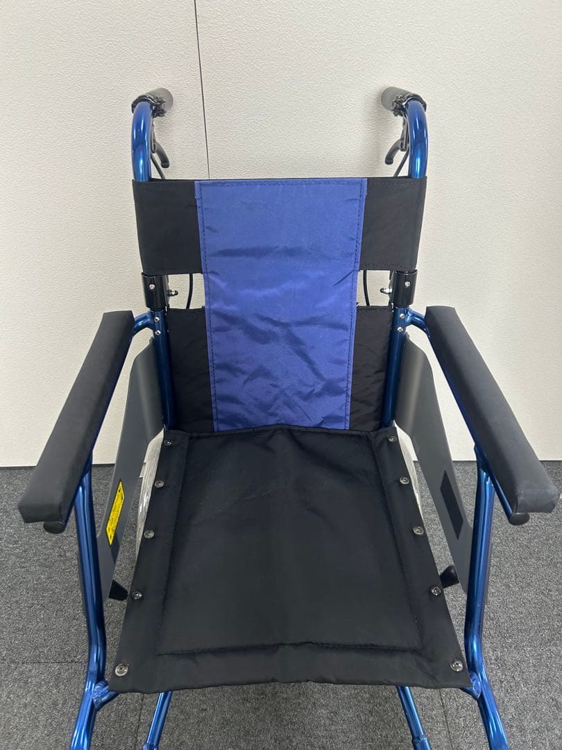 キャリカル PMS-2BU 介助用 ブルー 車椅子 軽量 コンパクト - 車椅子