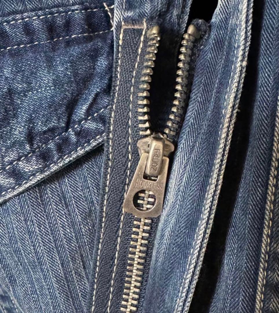 RRL ダブルアールエルインディゴ ヘリンボーンオールインワン つなぎ