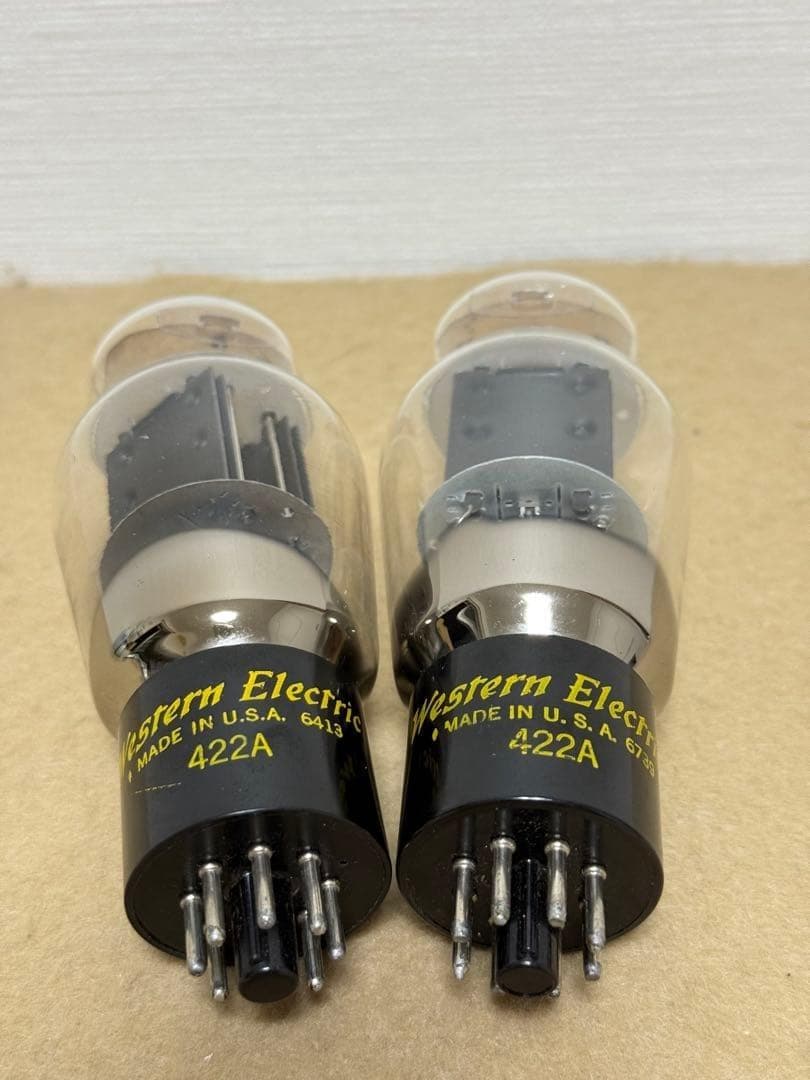 真空管　422A Western Electric 2本ペア 高額買取実施中!!】Western Electric 真空管 422A 2本
