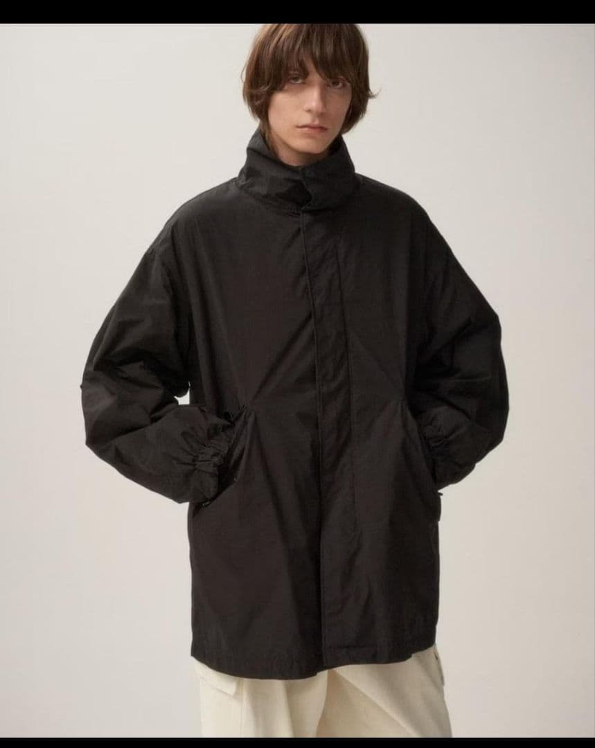 ジャケット・アウター 24AW ATON AIR WEATHER SHORT MODS COAT Namu Shop - Aton Pigment Air Weather Short Mods Coat - Sumi