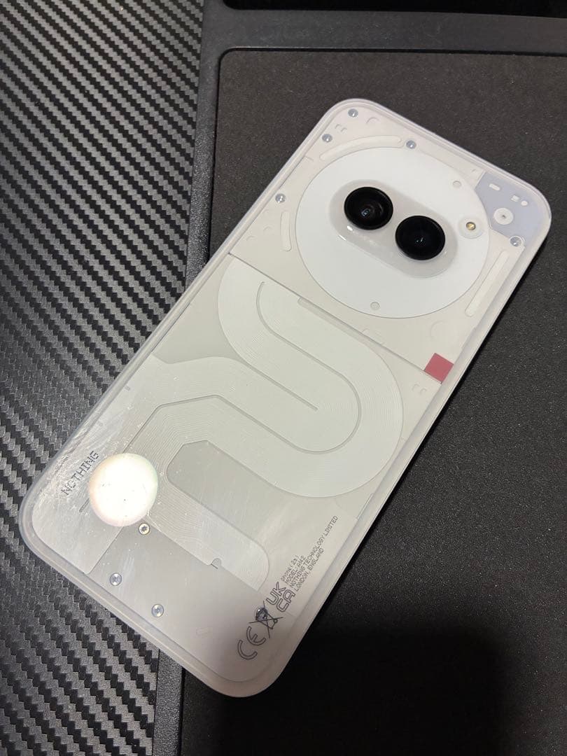 【ジャンク】Nothing Phone (2a) ミルク 128GB/8GB ジャンク】Nothing Phone (2a) ミルク 128GB/8GB Nothing Phone(2a