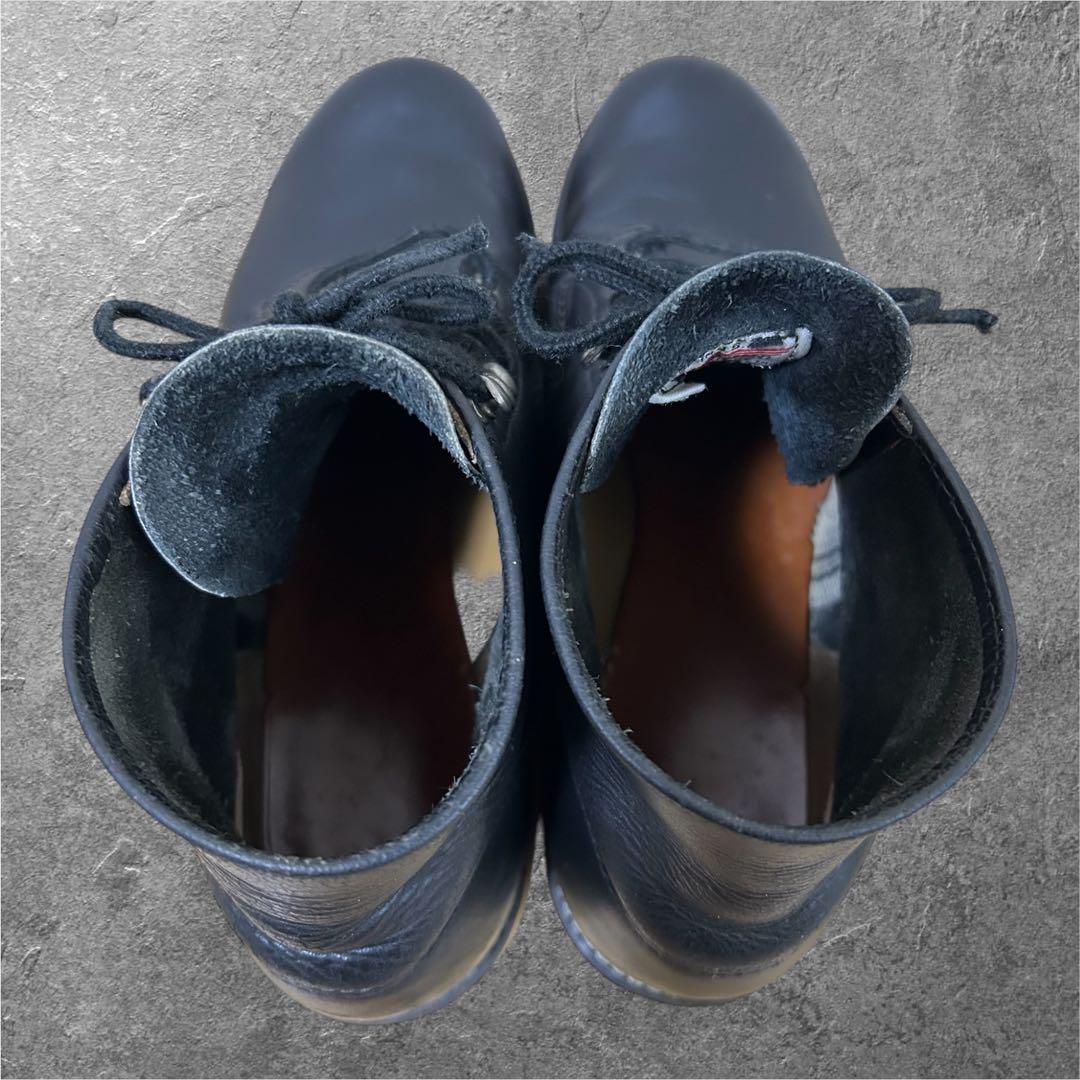 90s 8D 26cm RED WING 8165 刺繍羽タグ ワークブーツ 黒 - メルカリ