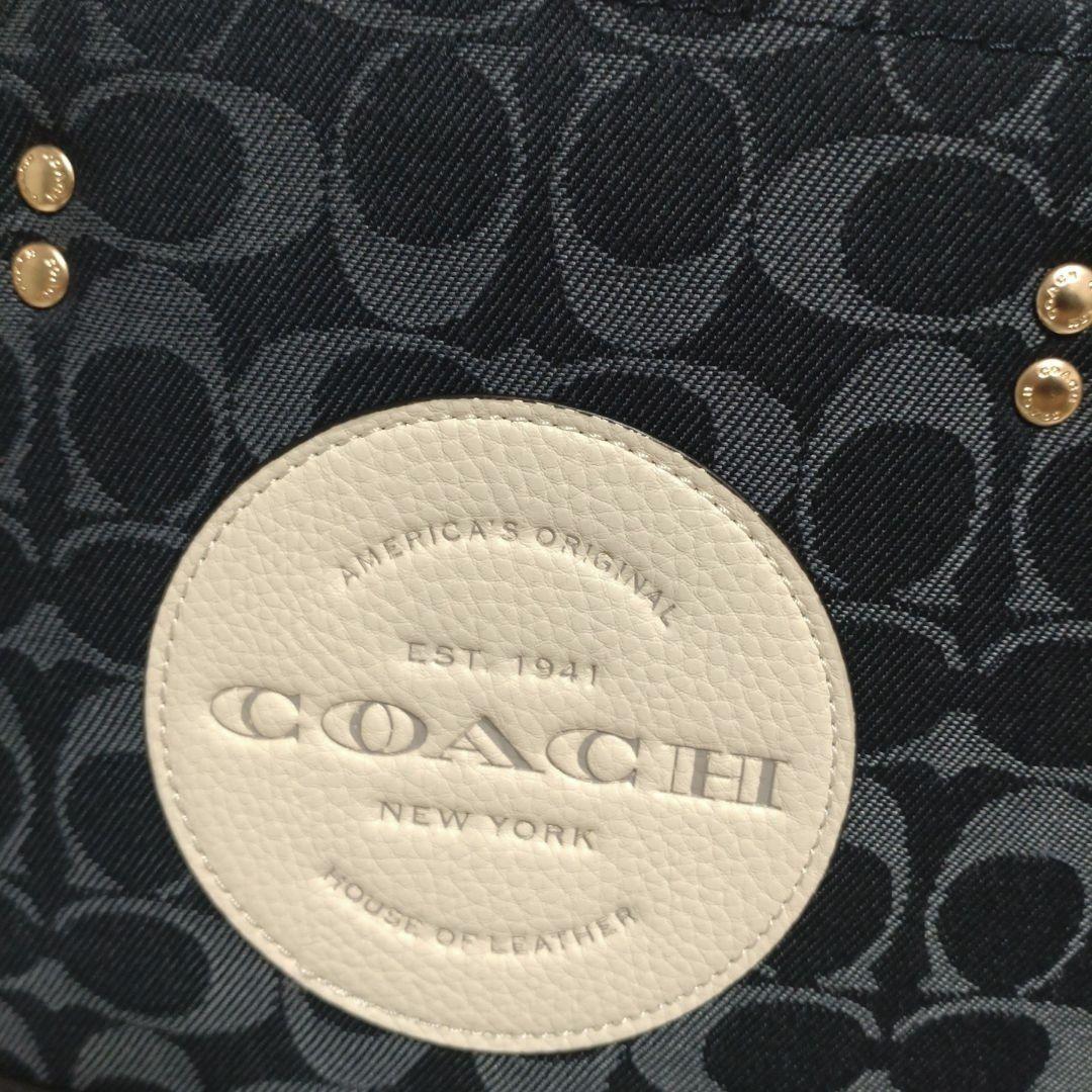 COACH ショルダーバッグ デンプシー デニム シグネチャー コーチ保存袋