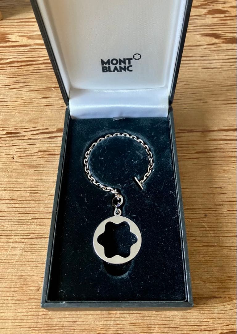 【貴重】MONTBLANC スターリングシルバー925 キーリング 箱付き kc019_1.jpg