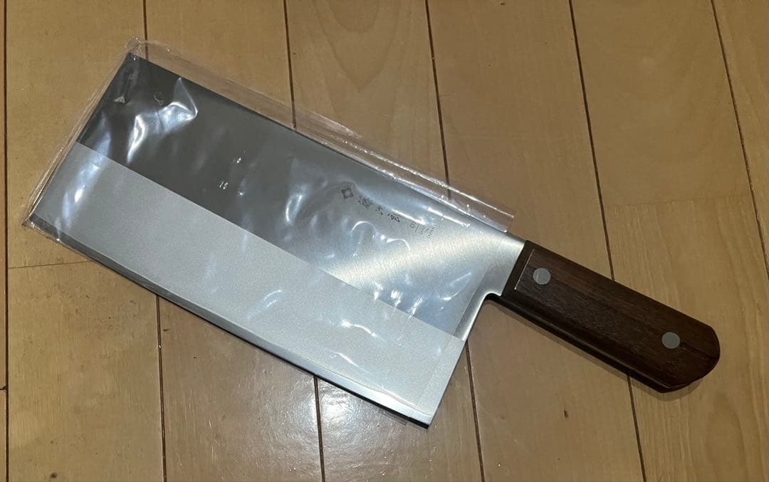 新品 中華包丁 ステンレス製 木製ハンドル 箱入り - メルカリ