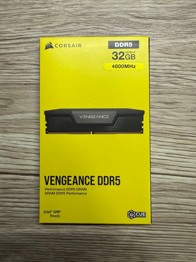 CORSAIR VENGEANCE DDR5 16GB×2 4800MHz VENGEANCE® 16GB (1x16GB) DDR5 DRAM 5600MHz C40 Memory Kit — Black