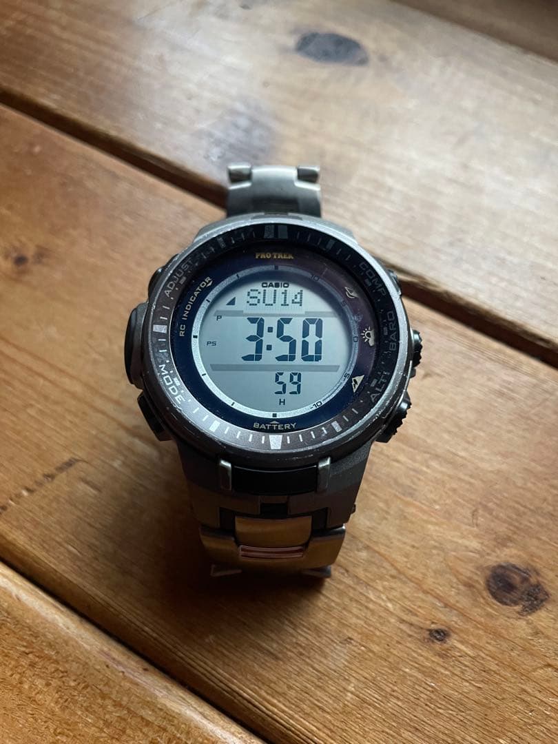 動作良好 CASIO PRO TREK PRW-3000T プロトレック Amazon.co.jp: [カシオ]Casio 腕時計 PROTREK トリプルセンサーVer.3