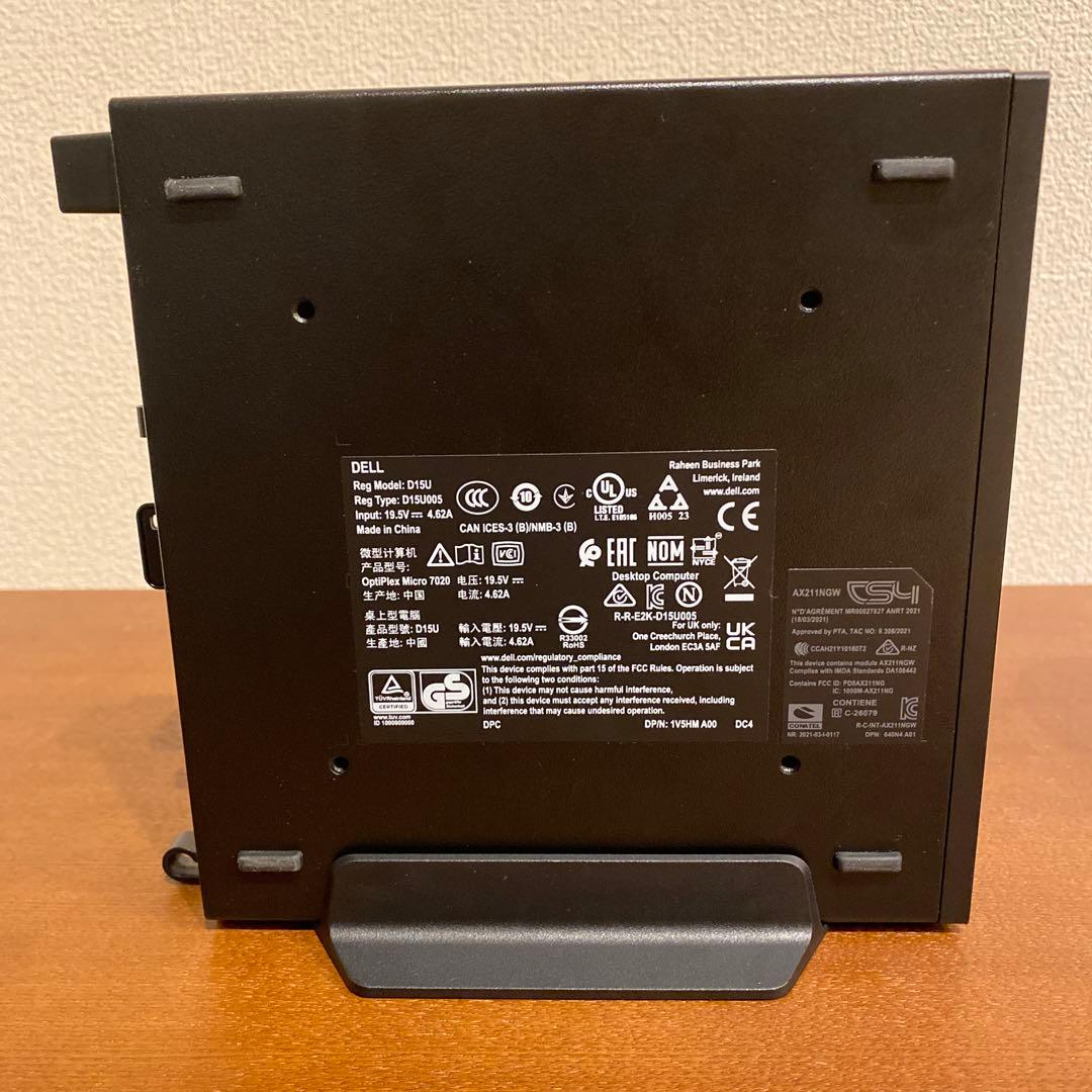 Dell ミニPC OptiPlex Micro 7020 2024年製 デル - メルカリ