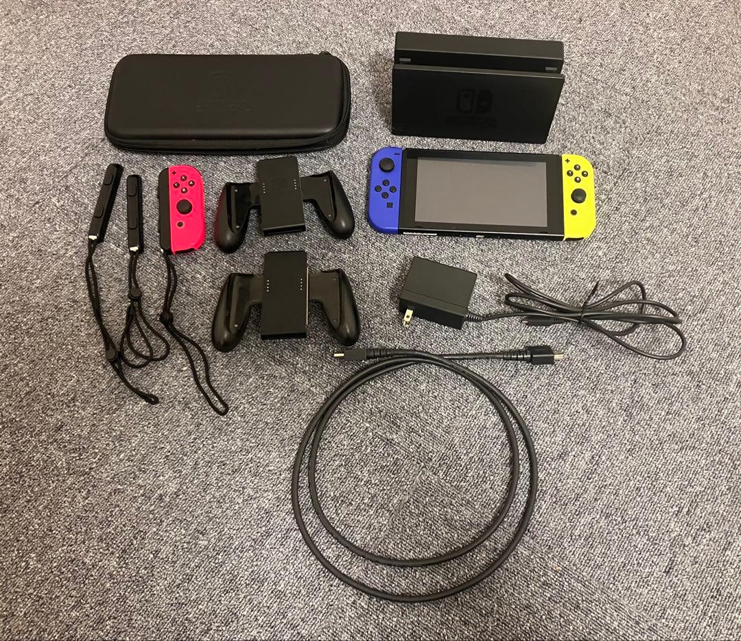 Nintendo switch 旧型 ＋Joy-Con ＋専用ケース付き※箱無し 任天堂（Nintendo） Switch 旧型 本体 ニンテンドースイッチ Joy-Con
