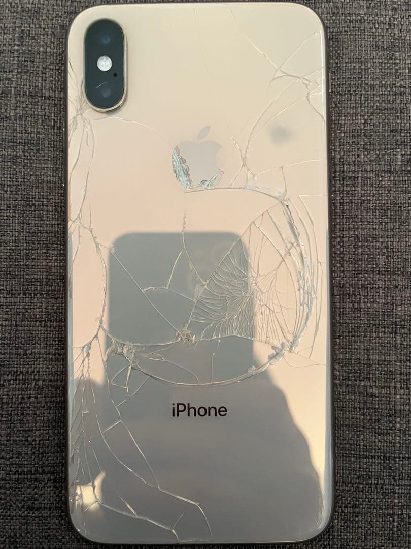 iPhone XS 256GB 背面割れあり iPhoneXs】背面ガラス割れ - 最長1年保証 アイフォン/スマホ修理の