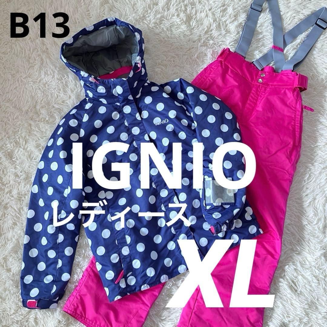 #B13✨IGNIO✨スキー スノボ ウェア 上下 レディースO（XL） JACKFROST13 スノボウェア クラシック スノーボード ウェア 上下セット