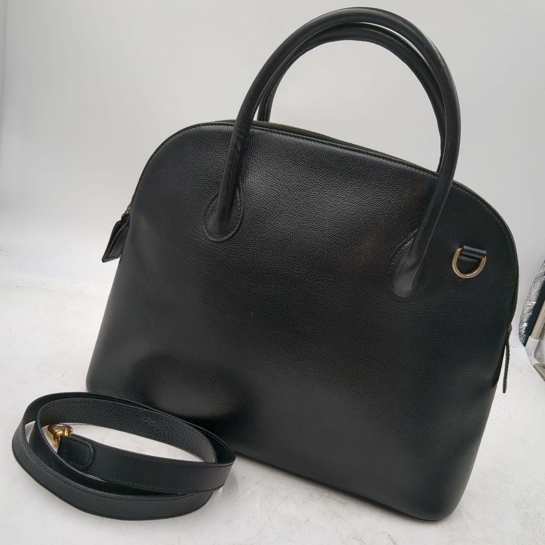 極美品 セリーヌ CELINE ショルダーバッグ ハンドバッグ 黒 ドーム型 CELINE（セリーヌ） ハンドバッグ MEDIUM AVA TRIOMPHE アヴァ