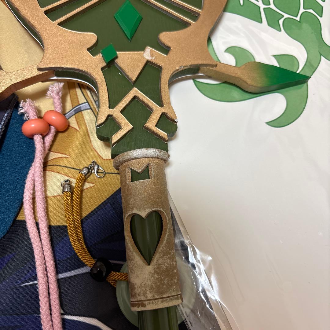 三分妄想 原神 魈 コスプレ ウィッグ 衣装 靴 タトゥー 武器 Mサイズ