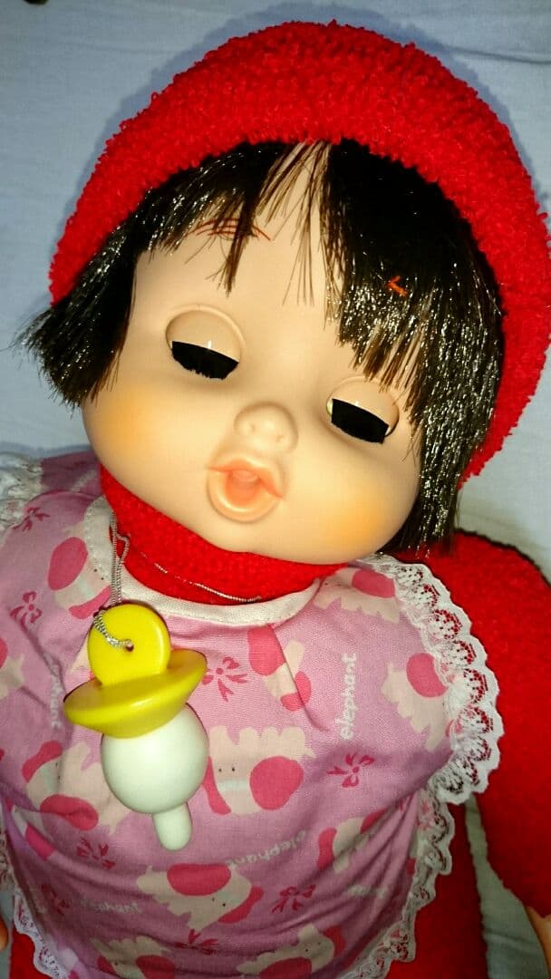 レア 新品 昭和 レトロ スリーピングアイ ベビー おしゃぶり 人形