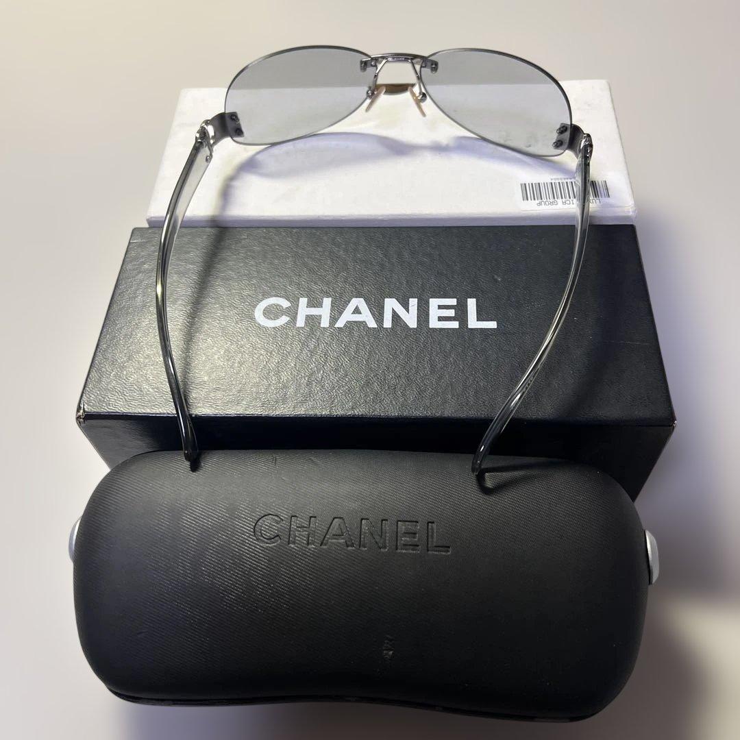 たきや 様 CHANEL シャネル サングラス スモークレンズ クリアーグレー
