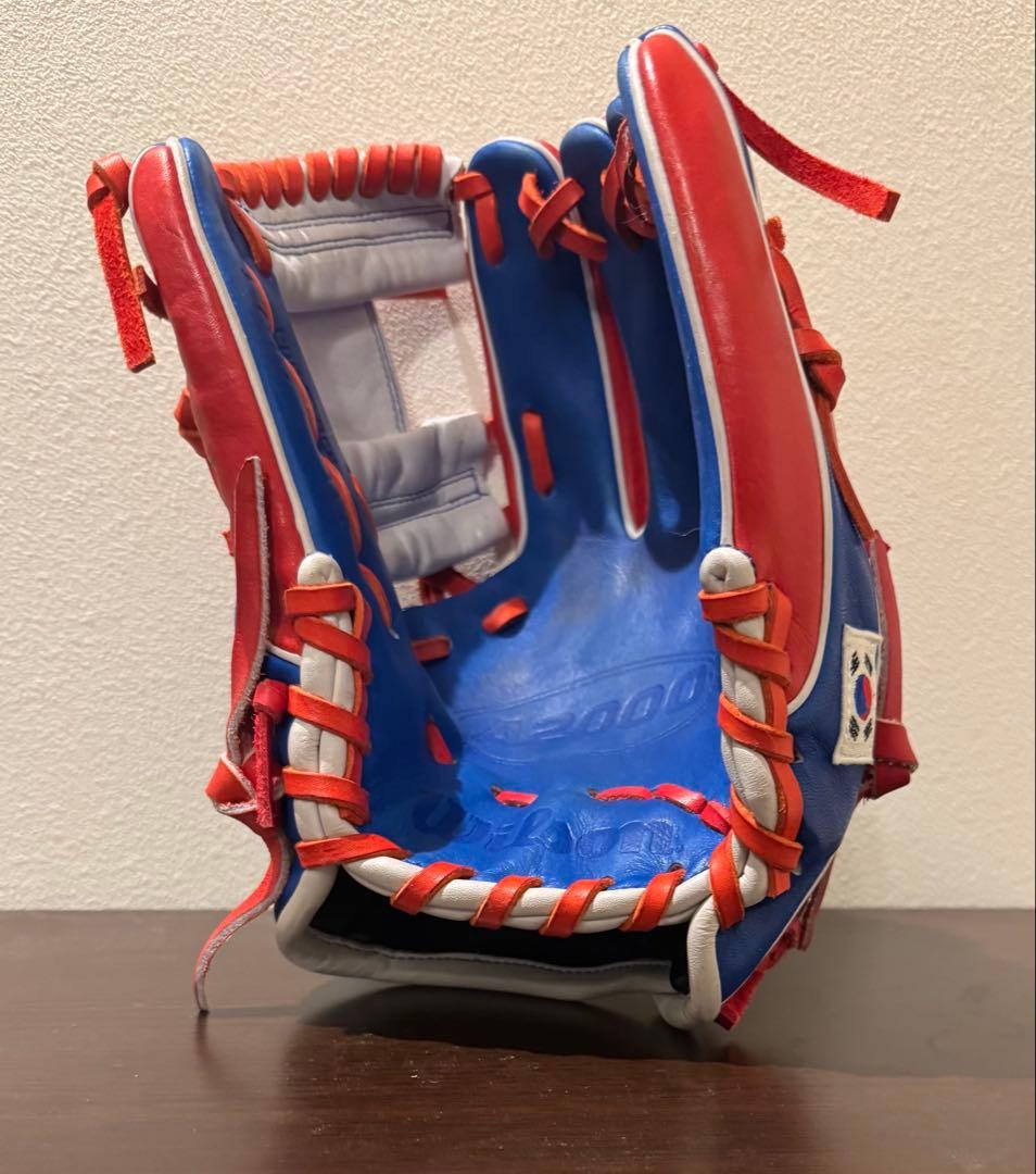 Wilson A2000 硬式グローブ 赤青 - メルカリ