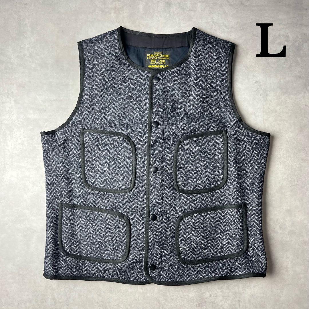 ✅新品　ベスト　ジレ　ウール　復刻　ネイビー　ブラウンズビーチ 似　アメカジ　L BROWN'S BEACH】EARLY VEST 実名復刻の名作ベスト | スマクロ町田店の