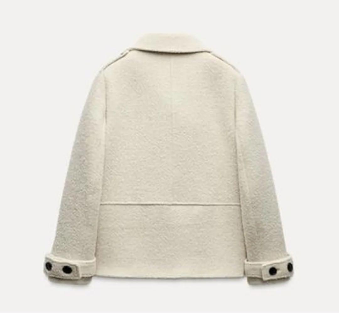 即完売】ZARA 24AW ウール混ブークレコート ZW COLLECTION - メルカリ