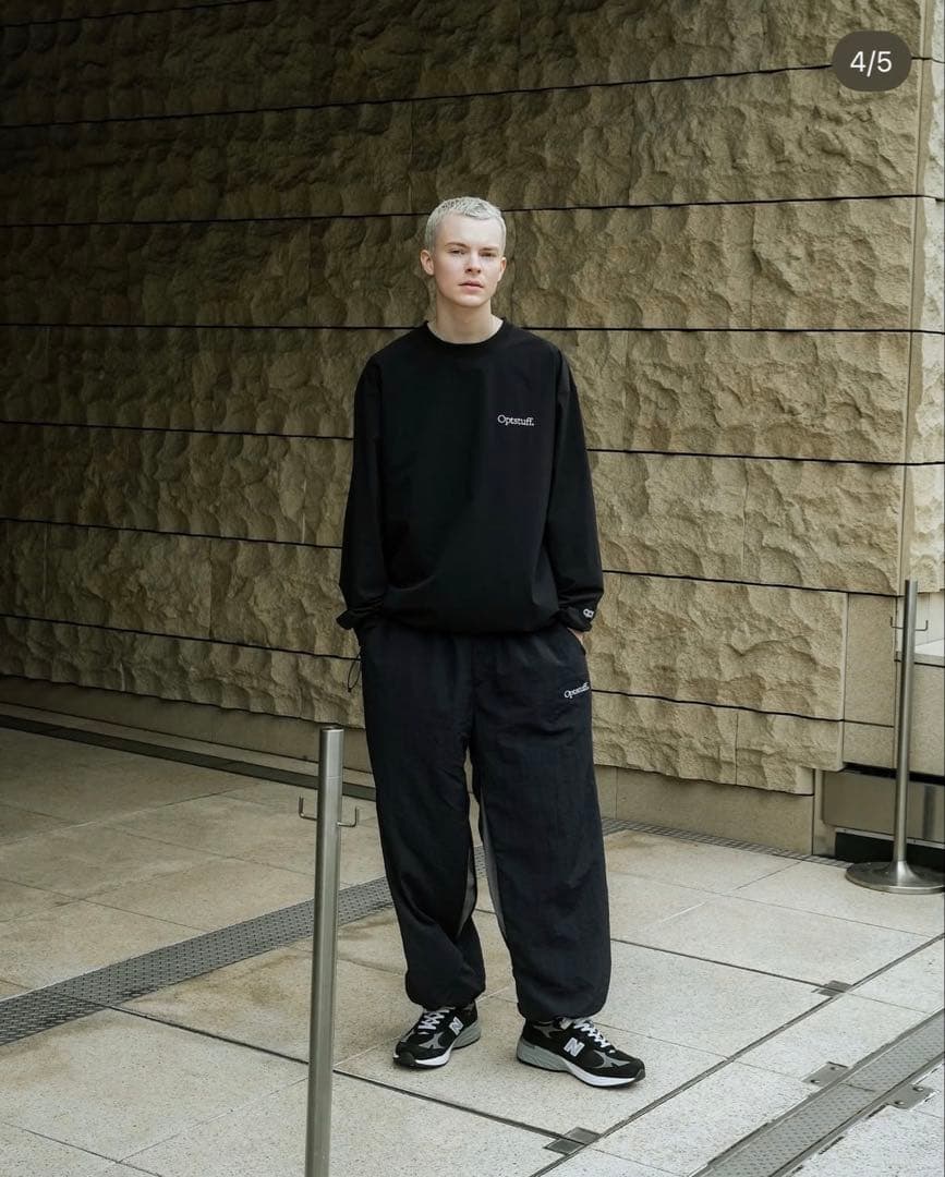 OPTSTUFF DRAWSTRING NYLON LONG-SLEEVE T - メルカリ