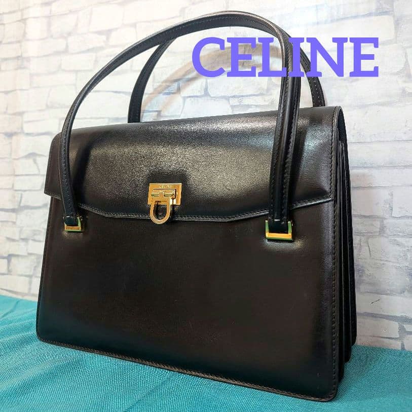 ✨king…✨♥美品♥セリーヌ ハンドバッグ レザー CELINE CELINE（セリーヌ） ブギーバッグ CE00/23 ハンドバッグ レザー