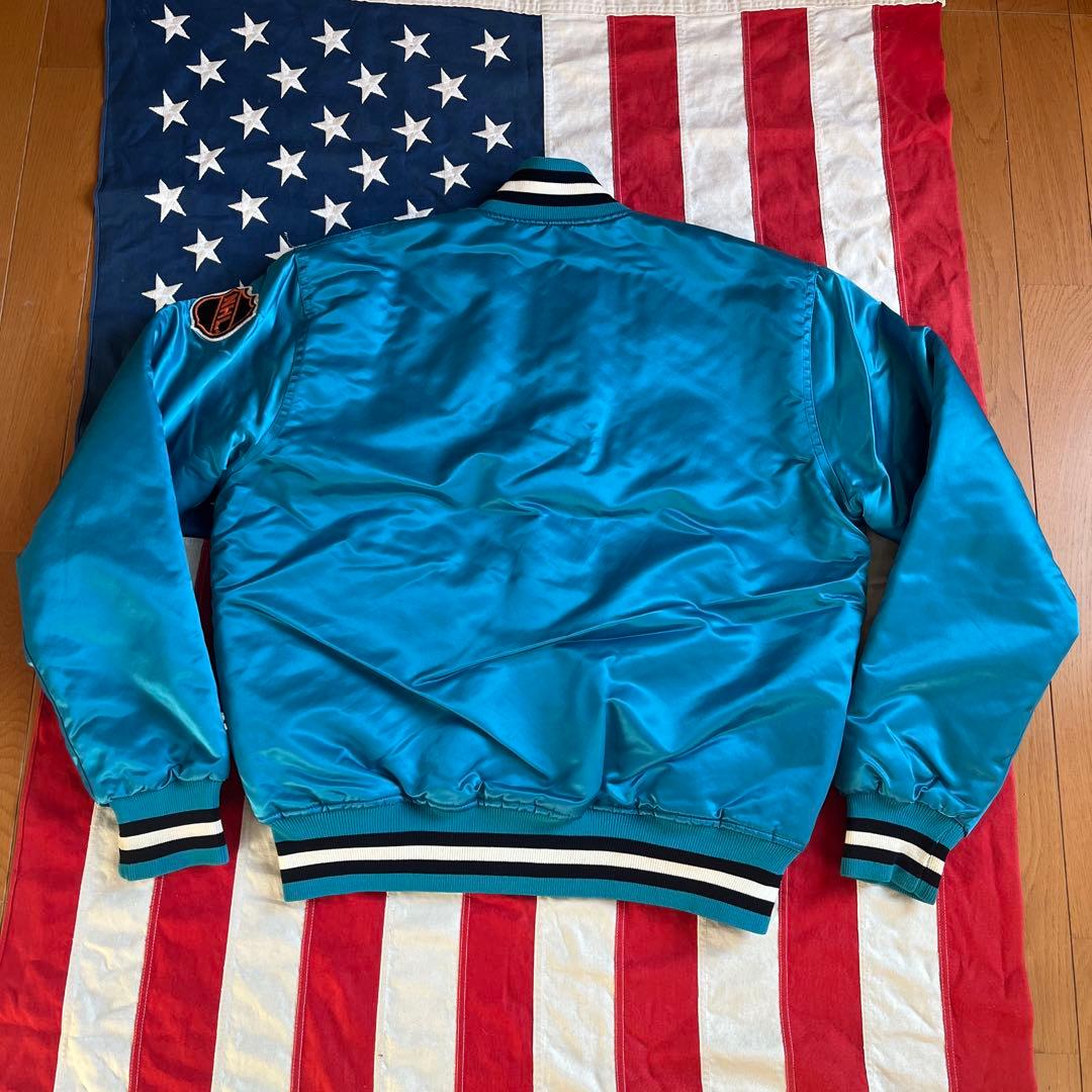 00s STARTER NHL SHARKS ナイロンスタジャン M アメリカ製 - メルカリ