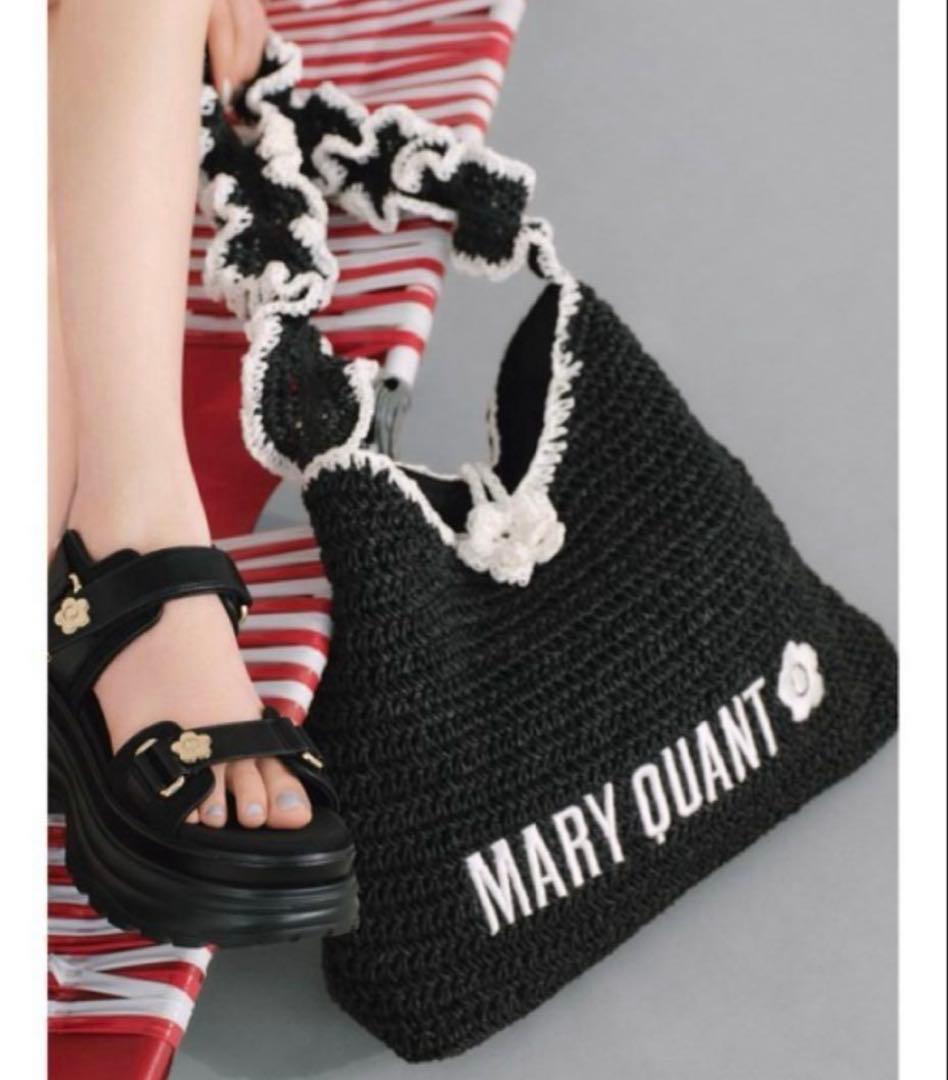【LILY BROWN×MARY QUANT】ペーパーラウンドフリルバッグ LILY BROWN×MARY QUANT】ペーパーラウンドフリルバッグ(バッグ)｜LILY