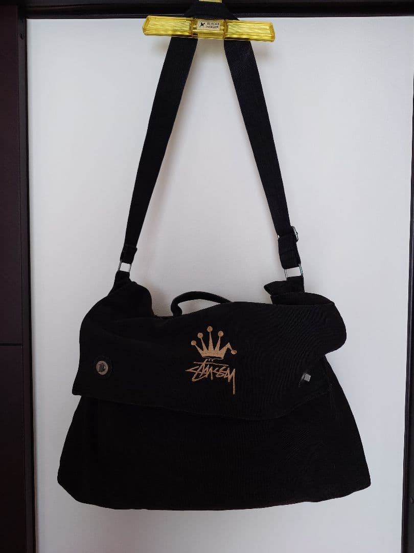 希少 90s【STUSSY 】ショルダーバッグ 黒 90's stussy Shoulder bag | N classic