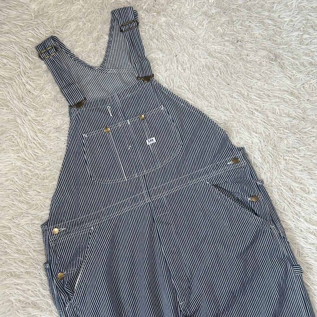 美品　Lee リー　LM7254 ヒッコリー 3L 大きいサイズ オーバーオール Lee（リー） LM7254 オーバーオール DUNGAREES ヒッコリ― ユーズド