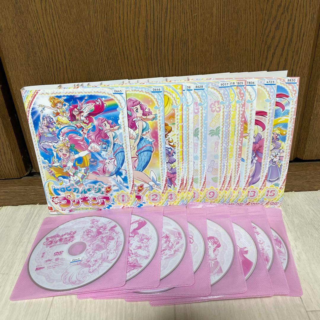 【中古】DVD トロピカルージュプリキュア 全巻 レンタル落ち ○【中古】 【訳あり】 【1巻なし】 トロピカル～ジュ！プリキュア 2
