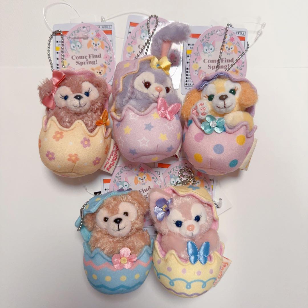 カムファインドスプリング ダッフィー ぬいぐるみチャーム ディズニー 5体セット 東京ディズニーシー限定 ダッフィー＆フレンズ カムファインド