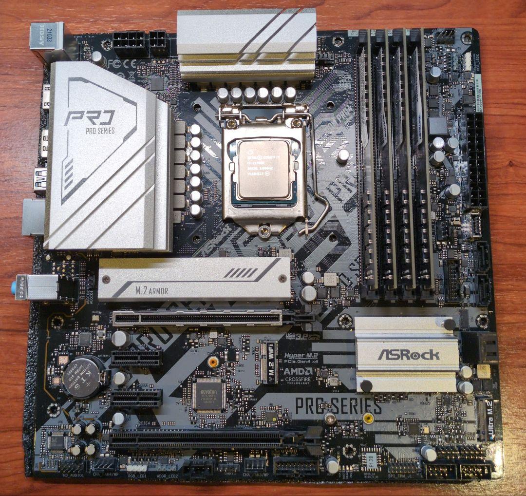 CPU Intel 11700K+ASRock Z590M Pro4+DDR4 64GB ASRock > Z590M Pro4