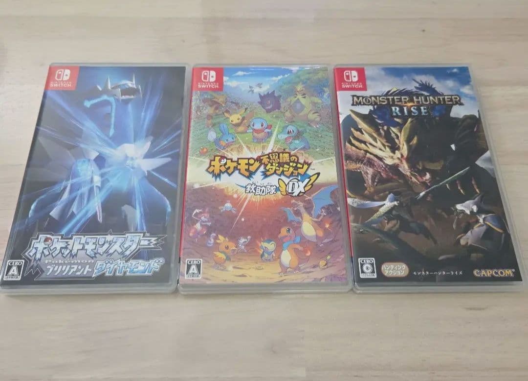 ポケモン モンハン Switchソフト 3点セット Nintendo Switch ソフト3本セット(ポケモン・ドラクエ・モンハン