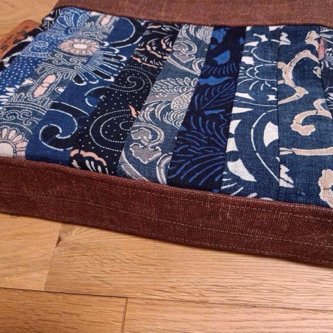 古布型染と酒袋のショルダーバッグ ハンドメイド