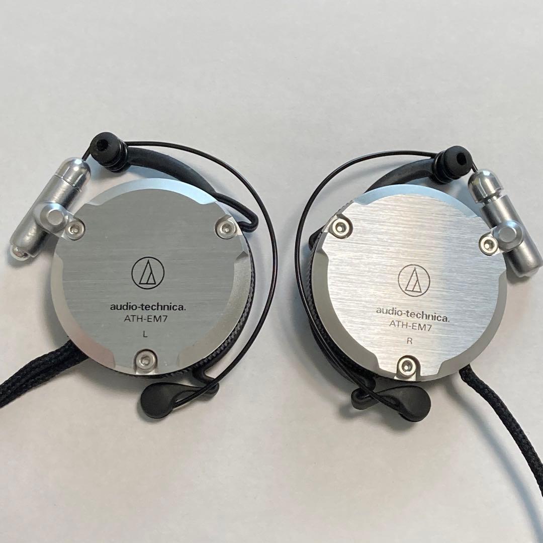 audio-technica 耳かけ式ヘッドホンATH-EM7 オーディオテクニカ、アルミ製ハウジングの耳かけヘッドフォン