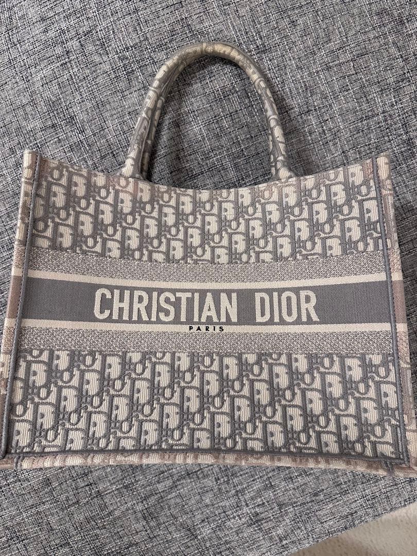 CHRISTIAN DIOR トートグレー 楽天市場】C.ディオール CHRISTIAN DIOR ブックトート ミディアム