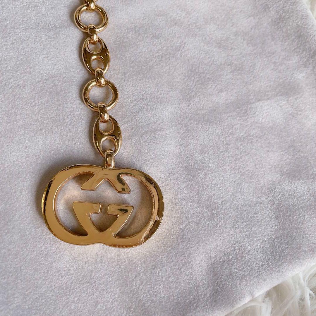 激レア✨GUCCI チェーンベルト インターロッキング ゴールド