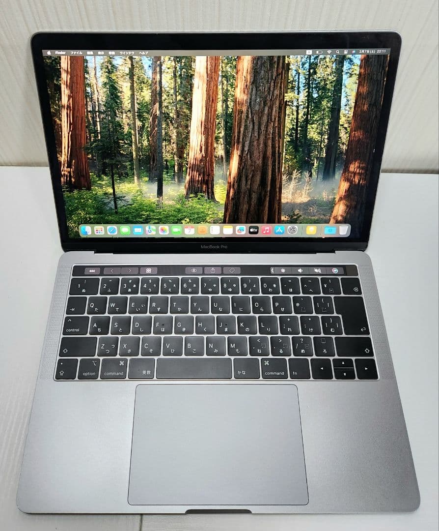 MacBook Pro13 2018年 8GB 256GB A1989 MacBookPro 13インチ Touch Bar搭載モデル[2018年/SSD 256GB/メモリ